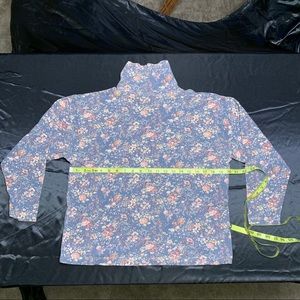 Vintage Floral Turtleneck